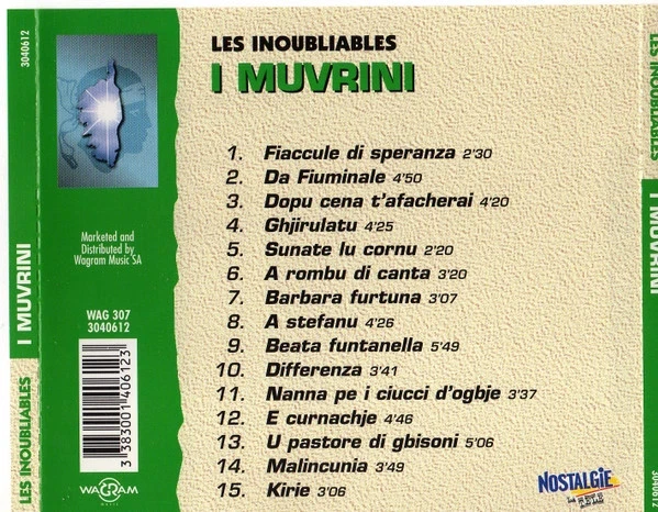 CD I Muvrini "Les Inoubliables" – photo 2